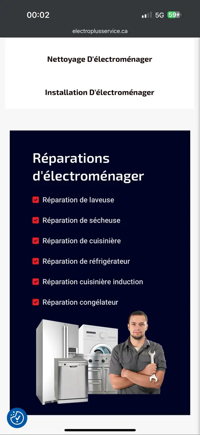 Réparation électroménager à domicile & pièces - Photo 6