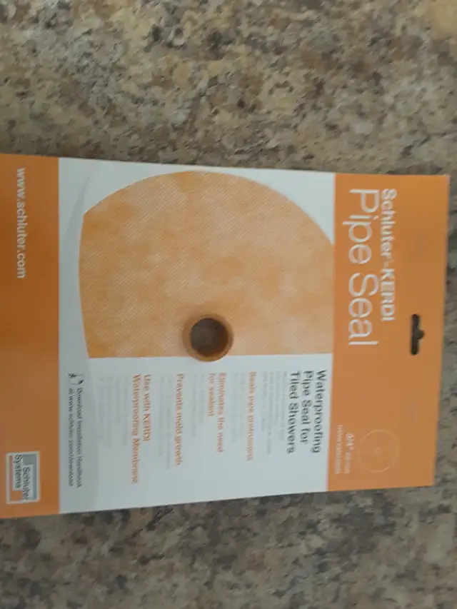 Schluter Kerdi Mixing Valve Seal 4-1/2 and Schluter Kerdi Pipe - Photo 3