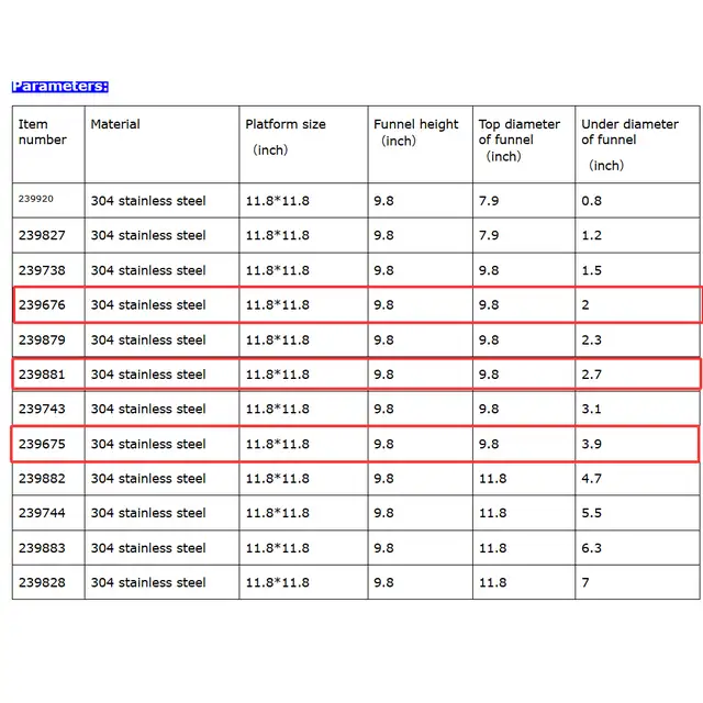 Stainless Steel Feeding Hopper with Support Stand 239675 - Photo 10