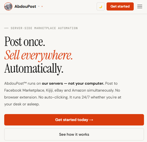 Post Once, Sell Everywhere - Marketplace Auto-Poster