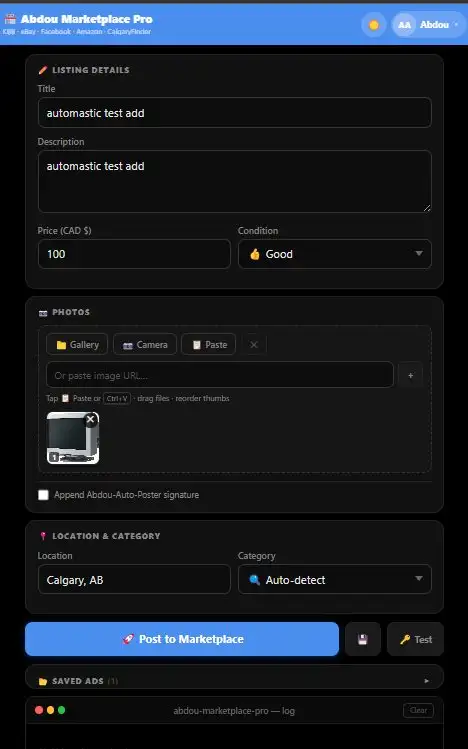 Post Once, Sell Everywhere - Marketplace Auto-Poster - Photo 2