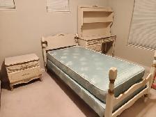 ★★3 PIECES SOLID WOOD DESK & SINGLE BED SET★★ - Photo 3