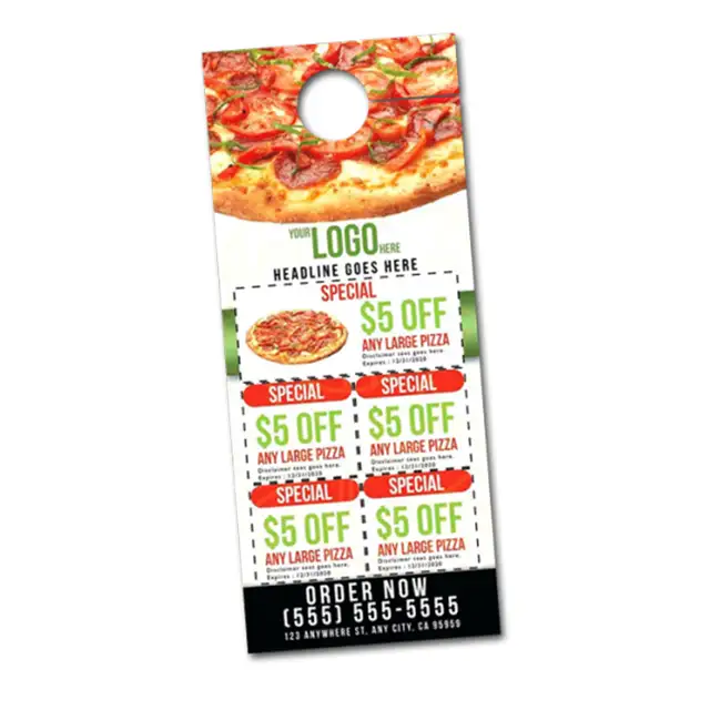 Custom Door Hangers | 1000 qty | 3.5'x8.5' | $159 Free Delivery! - Photo 6