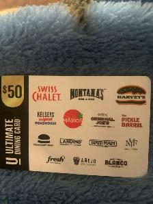 Food Gift  card. $28.94 balance. for $20