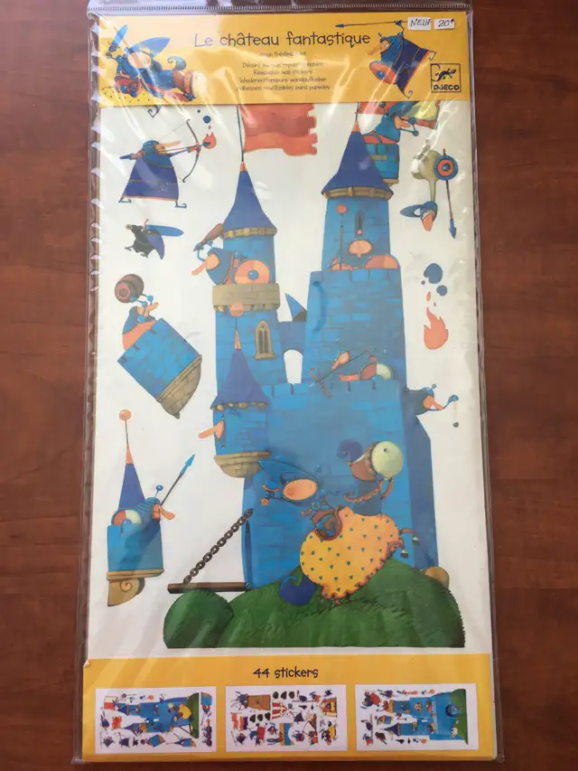 NEUF : Décoration murale - chambre d’enfant  - Château fantastiq