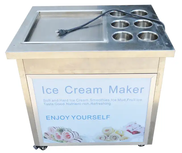 Fried Ice Cream Machine Ice Cream Roll Maker 220358 - Photo 3