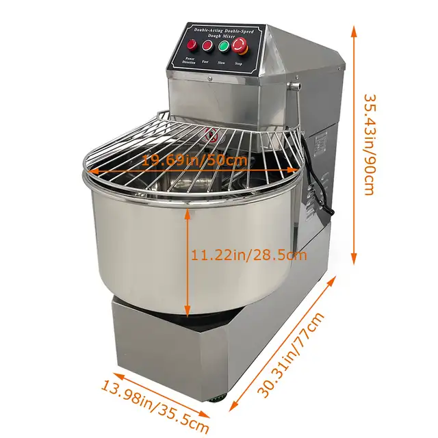 New 50L Double Action Speed Kitchen Dough Mixer 110V 170089 - Photo 9