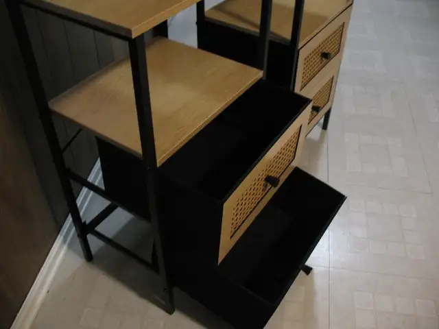 2 Bamboo End Tables, BRAND NEW, 2 Free New Lamps - Photo 6