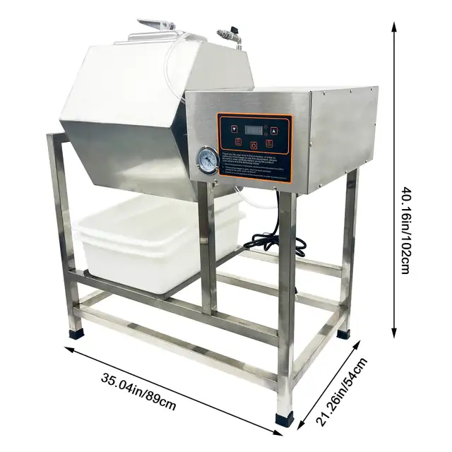90L Vacuum Pump Meat Vegetable Tumbler Food Marinator 170125