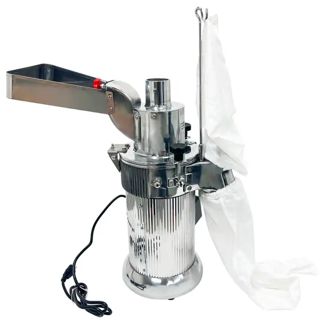 Continuous Feeding Hammer Grain Grinder Mill Machine 110V 170139