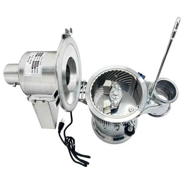 Continuous Feeding Hammer Grain Grinder Mill Machine 110V 170139 - Photo 5