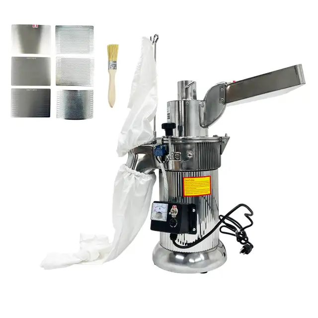 Continuous Feeding Hammer Grain Grinder Mill Machine 110V 170139 - Photo 9