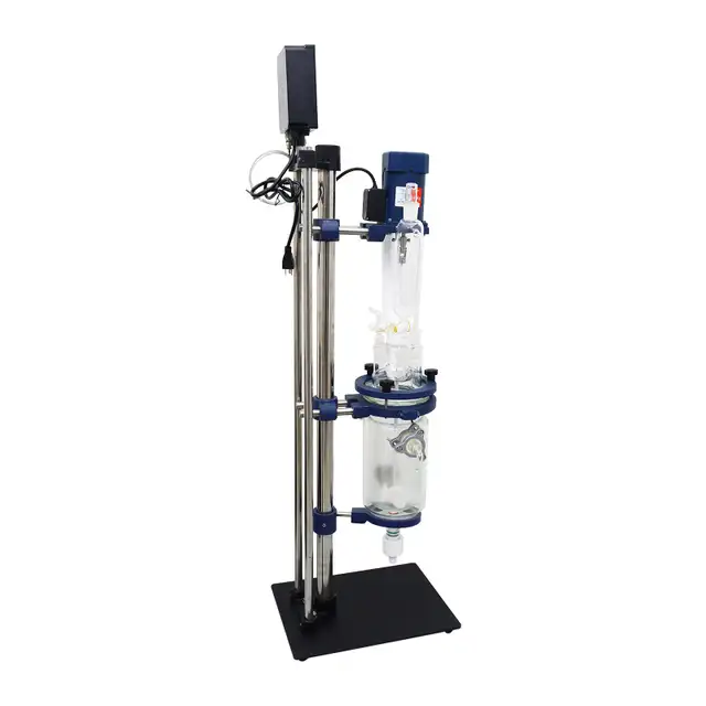 2L Glass Reactor Jacketed Reaction Distillation Lab 220499 - Photo 2