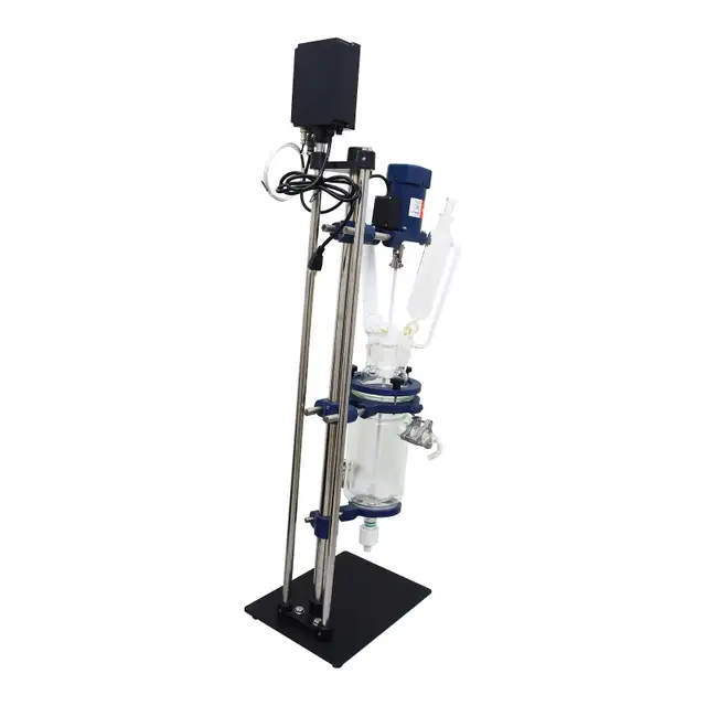 2L Glass Reactor Jacketed Reaction Distillation Lab 220499 - Photo 3