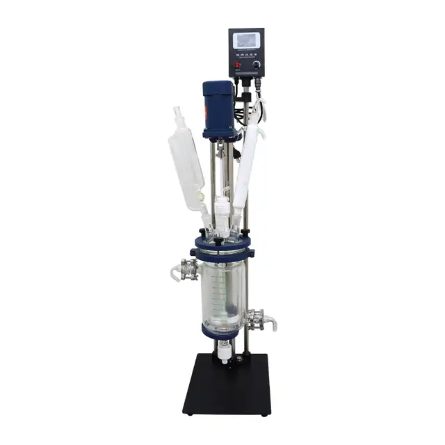 2L Glass Reactor Jacketed Reaction Distillation Lab 220499 - Photo 4