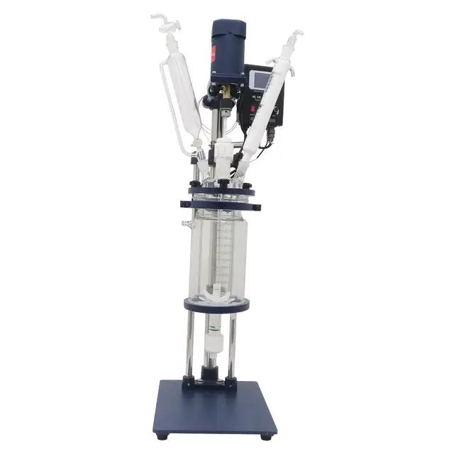 2L Glass Reactor Jacketed Reaction Distillation Lab 220499 - Photo 5