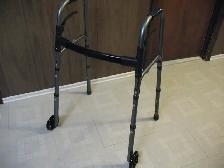 Adjustable Aluminum Walker with 2 Front Wheels, BRAND NEW