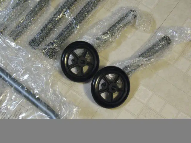 Adjustable Aluminum Walker with 2 Front Wheels, BRAND NEW - Photo 4