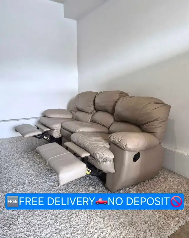 FREE DELIVERY Palliser 3 Seater Leather Recliner Sofa / Couch