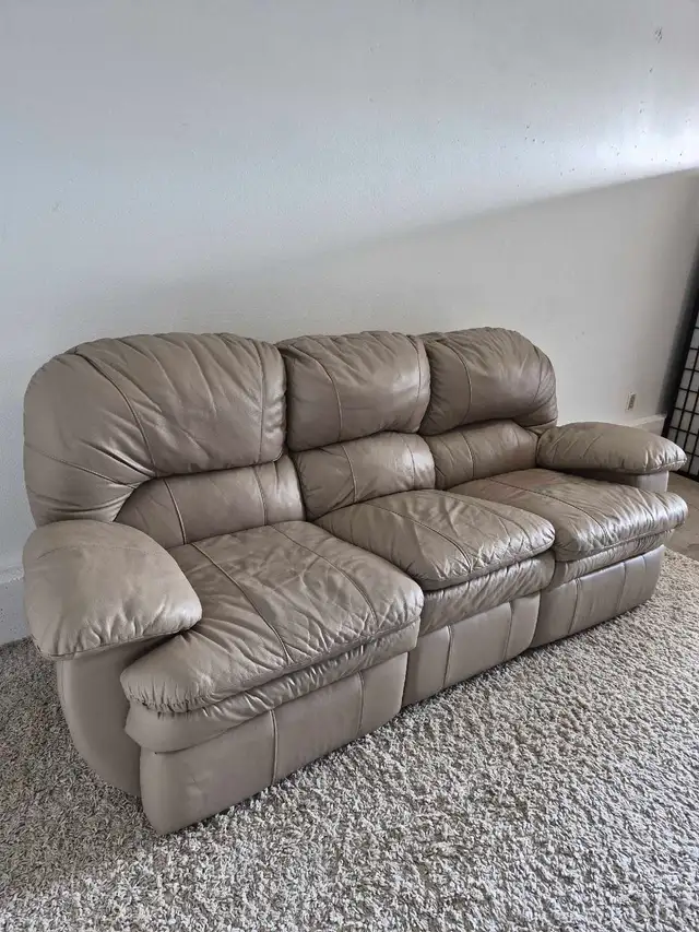 FREE DELIVERY Palliser 3 Seater Leather Recliner Sofa / Couch - Photo 5