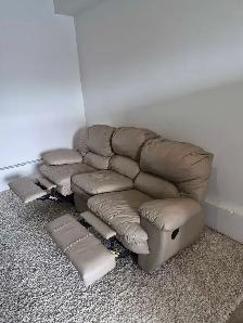 FREE DELIVERY Palliser 3 Seater Leather Recliner Sofa / Couch - Photo 7