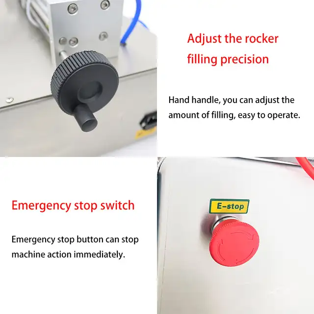10-300ml Paste Filling Heating Machine Piston Filler 110V 160438 - Photo 5