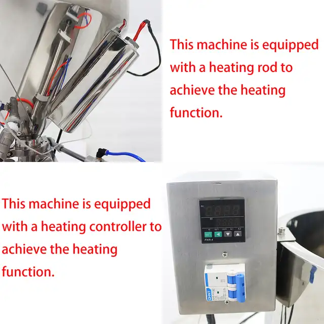 10-300ml Paste Filling Heating Machine Piston Filler 110V 160438 - Photo 8