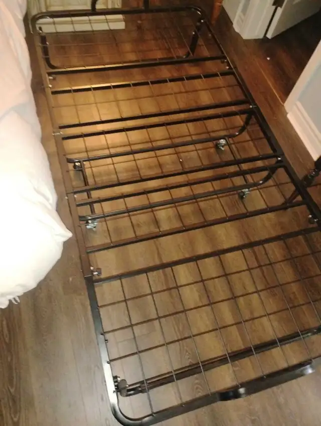 Folding Bed Frame with Memory Foam Mattress - Photo 2