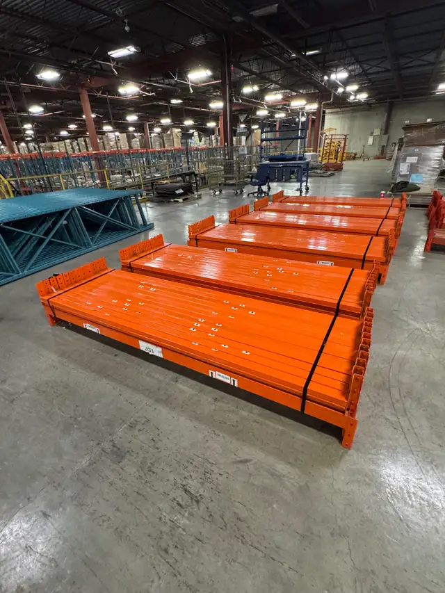 Used racking - 8'6 long beams - 9', 10' & 14' tall x 30' frames - Photo 2