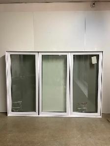 10836BP Fenêtre Battant PVC Blanc 3 sect 2 ouvr 84 1/4 x 58 3/4