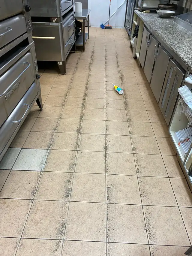 Kitchen Floor Tile and Grout Cleaned $150