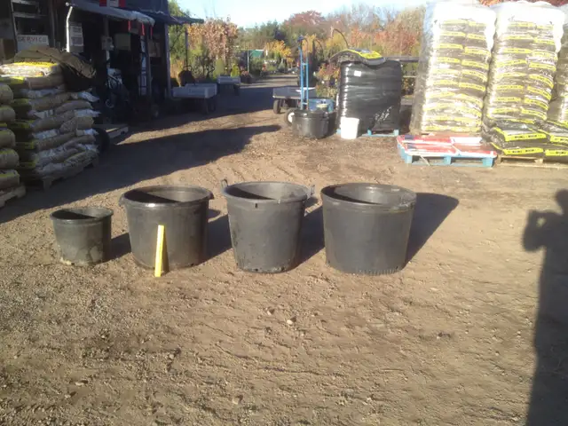 Plastic Pots, Trays for Plants, Trees, Shrubs, Vegetables, Weed, - Photo 4