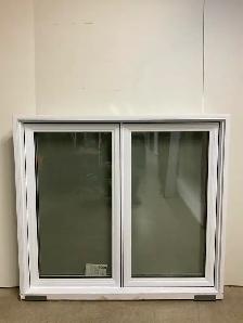 10858BP Fenêtre Battant PVC Blanc 2 sect 2 ouvr 55 3/4 x 50