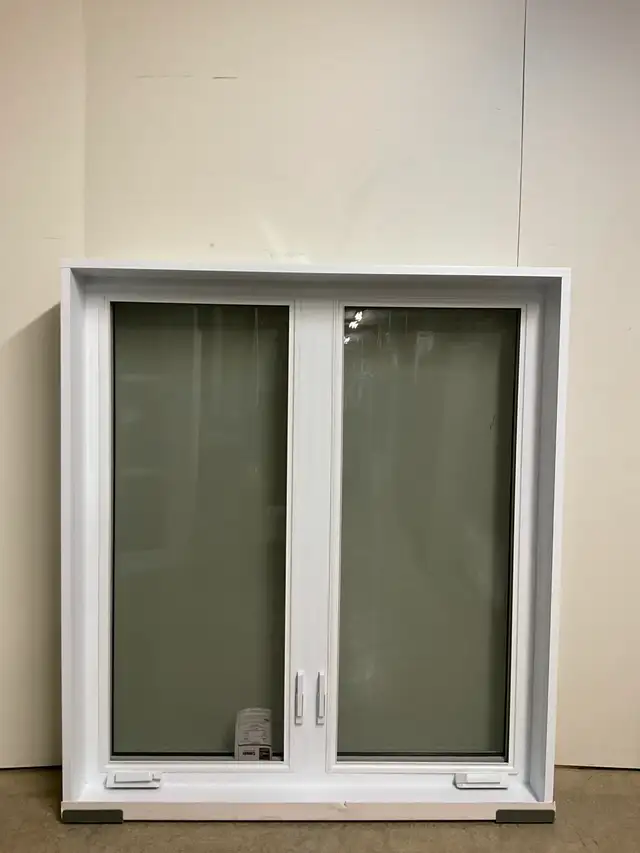 10861BP Fenêtre Battant PVC Blanc 2 sect 2 ouvr 49 1/2 x 55 1/4 - Photo 2