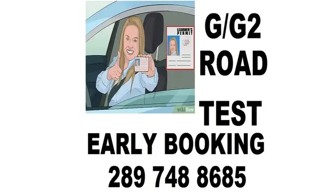 ROAD TEST EARLY&ASAP ROAD TEST BOOKING G2-G, DRIVING CLASSES