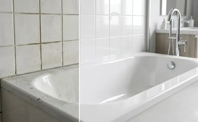 Bathroom Bathtub & Tile Restoration – Clean & Smooth Finish - Photo 9