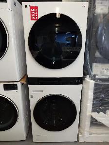 LG ThinQ '27' White Laundry Tower on Sale‼️