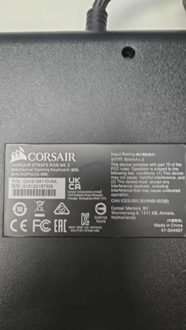 Clavier de jeu Mécanique Corsair STRAFE RGB MK.2 RGB USB Gaming - Photo 6