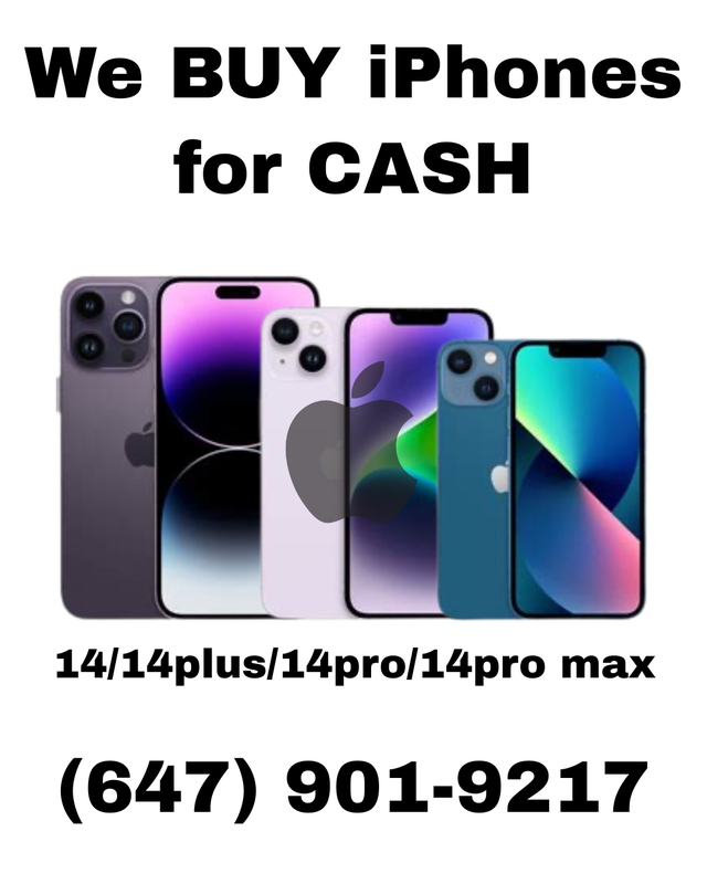 WE BUY! iPhone 14/14plus/14pro/14promax CASH PAID!