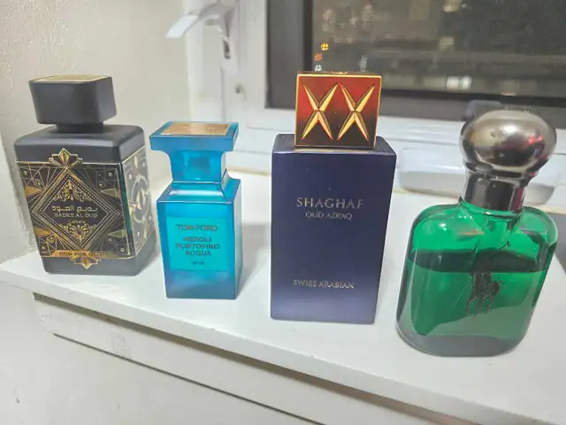 Tom Ford Purfume, Neroli Acqua, Shaghaf Oud, Bade'e Al Oud,Polo