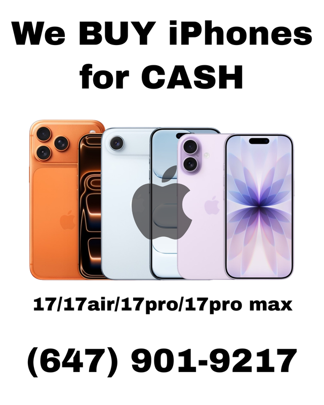 WE BUY! iPhone 17/17air/17pro/17promax CASH PAID!