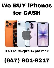 WE BUY! iPhone 17/17air/17pro/17promax CASH PAID!