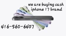 We are buying cash iPhone 17 Brand