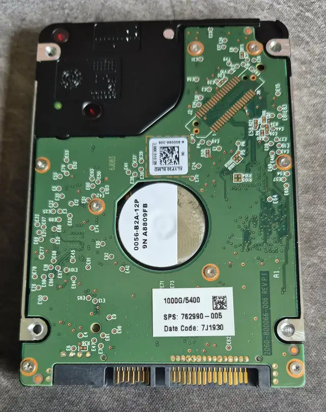 1TB WD BLUE 2.5" HDD – LOW HOURS (1,276) – TESTED – HEALTHY $35 - Photo 3