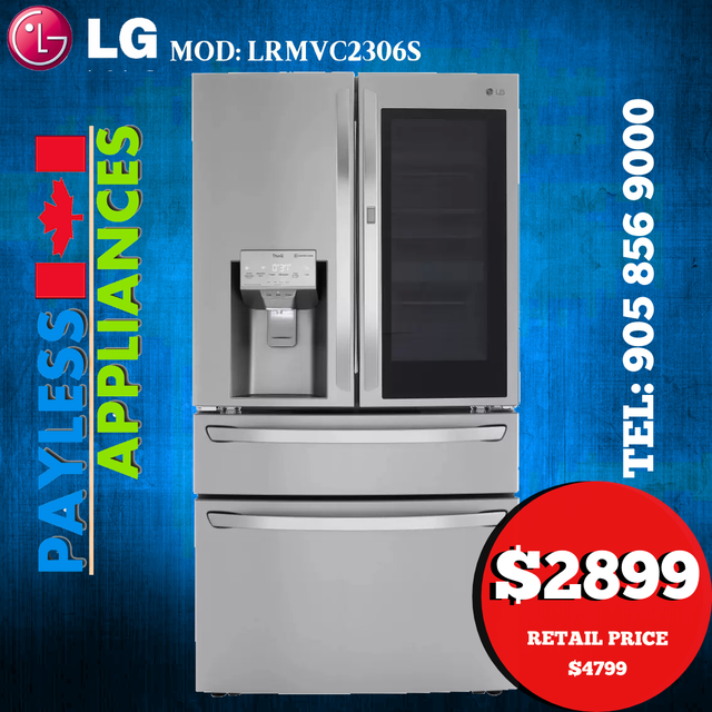 LG LRMVC2306S 36' Smart Wi-Fi Enabled Door in Door Refrigerator