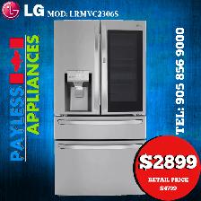 LG LRMVC2306S 36' Smart Wi-Fi Enabled Door in Door Refrigerator