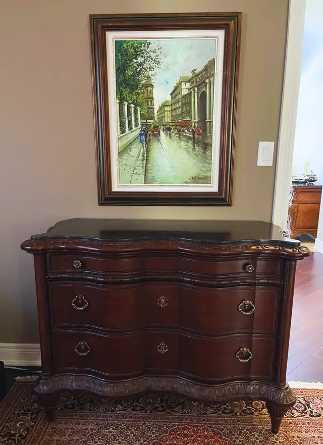 Hooker Furniture Mahogany Serpentine Chest – Designer Piece – Pr - Photo 3
