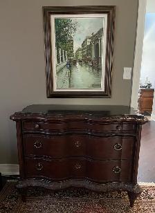 Hooker Furniture Mahogany Serpentine Chest – Designer Piece – Pr - Photo 6