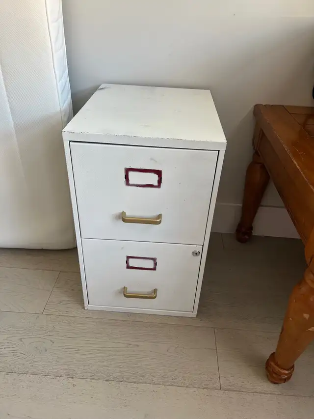Free White File Cabinet