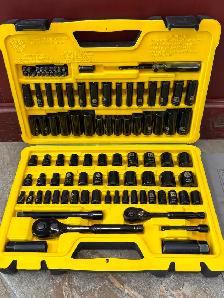 99pc Stanley Mechanics Tool Set in Black Chrome